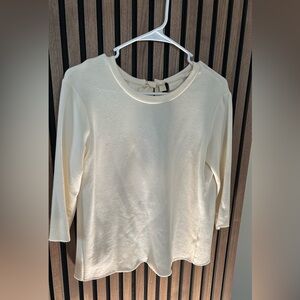 Sweater with a tie back